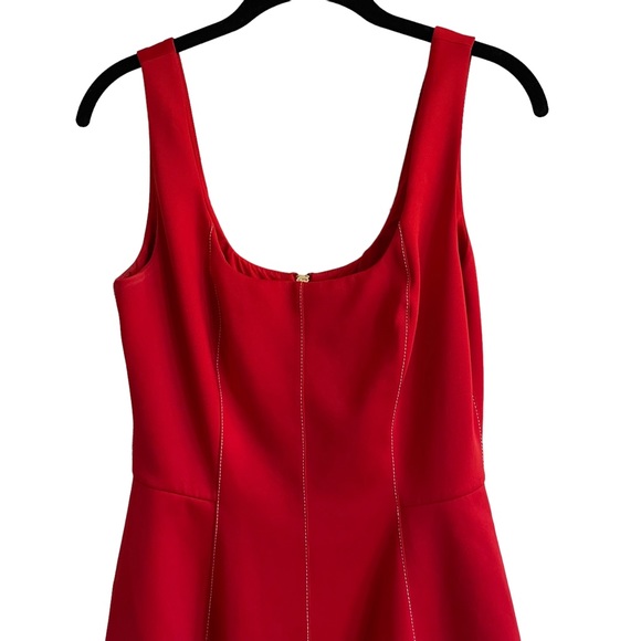 Ted Baker Lohanna Scooped Neck Neoprene Skater Dress, Red, Size 2 (US 6) - Picture 4 of 10